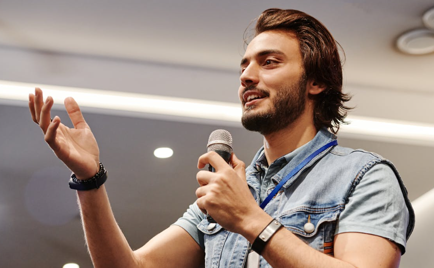 speaking, public speaking, communication, microphone, public speech, speaker, charisma,