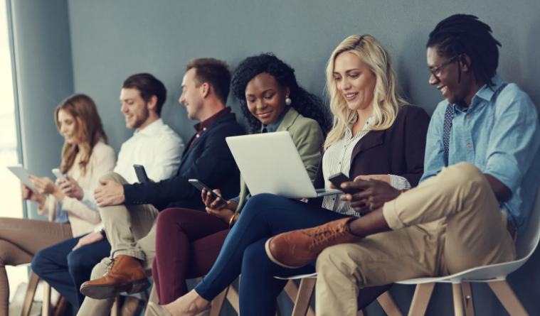 spiky names, job interview, job application, job candidates, resumes, waiting,