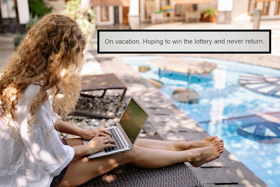 out of office message, gen z, gen z workplace, gen z humor, work humor