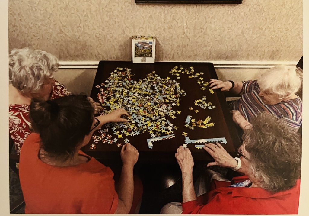senior living, elderly, active, mental health, puzzles